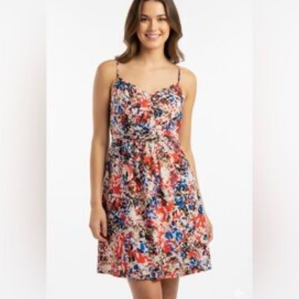 J CREW watercolor patterned dress